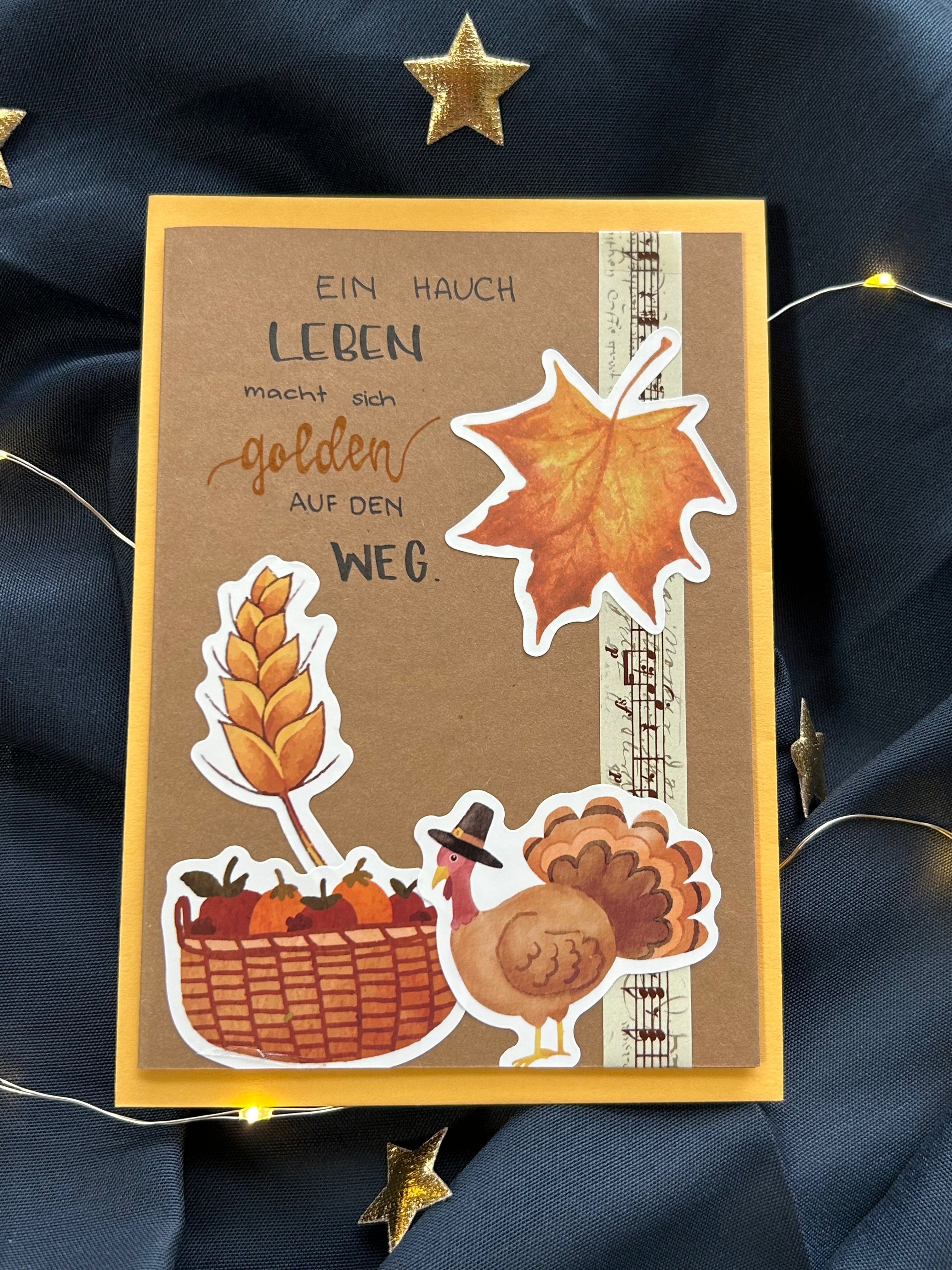 Karte «Herbstglitzer»